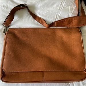 Piel Leather Messenger/Laptop Bag
